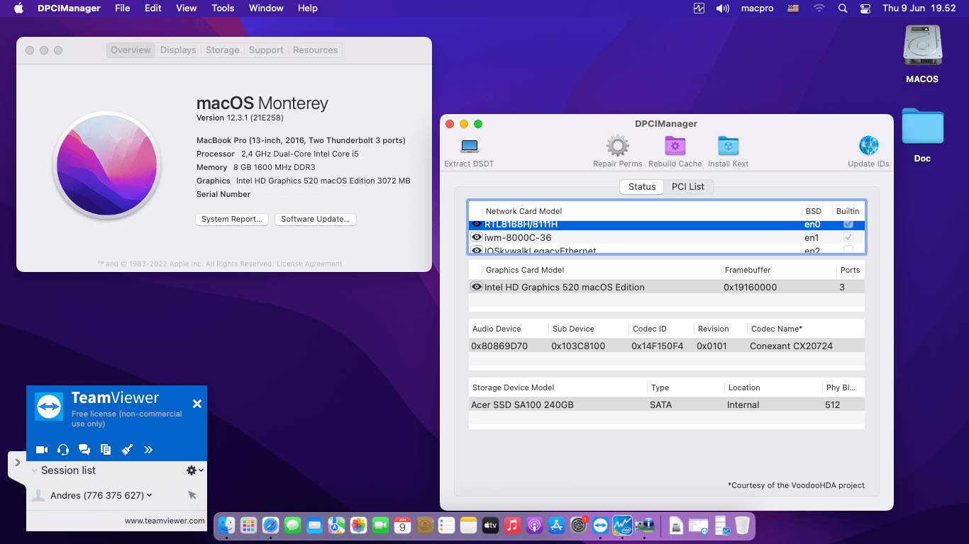 HP ProBook 440 G3 [SkyLake   Intel HD 520 + PS2]   OpenCore 1